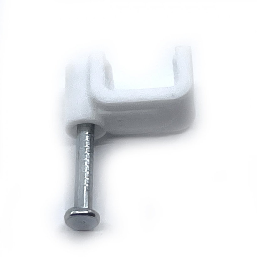 Kábelbilincs négyzet alakú fehér 8mm