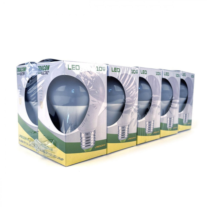 LED izzó E27 10W semleges fehér 10db csomag