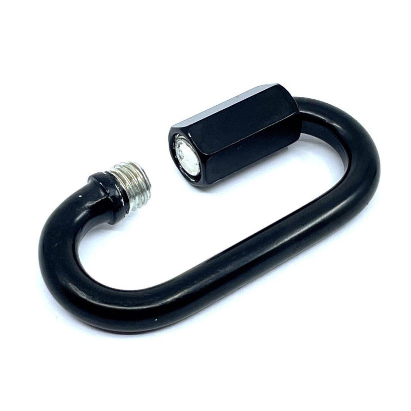 Karabiner anyával fekete 6mm