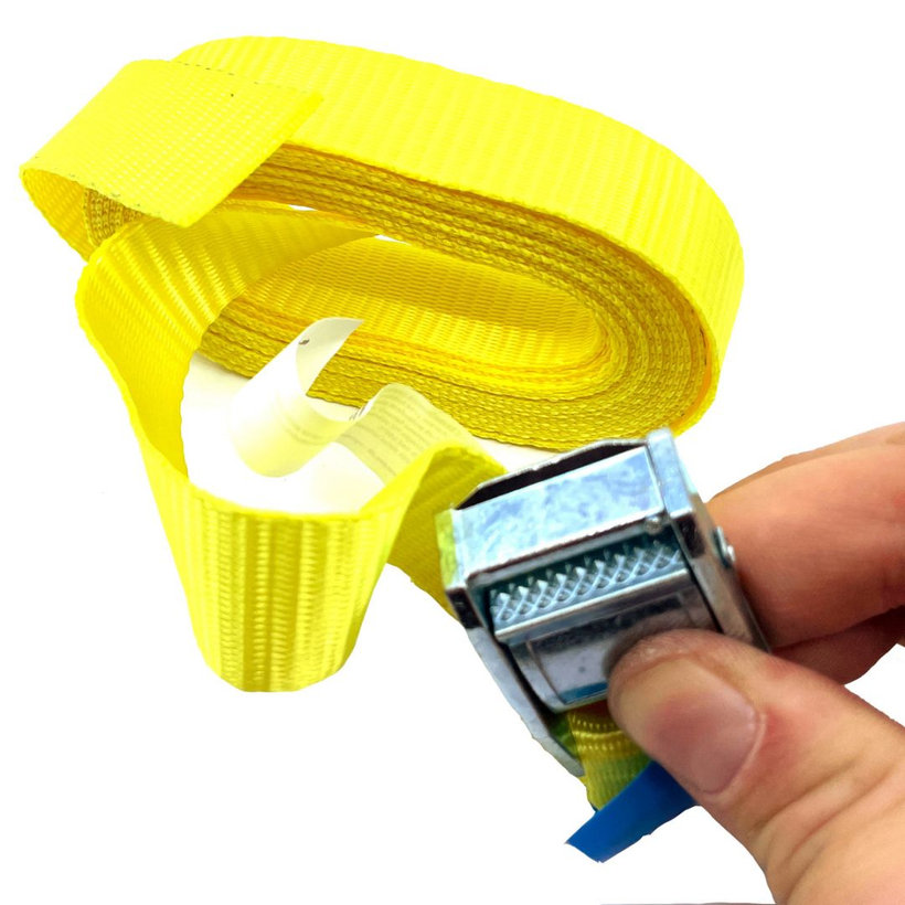 Egyrészes gyorsfeszítő pánt csattal és szabad véggel sárga 8M