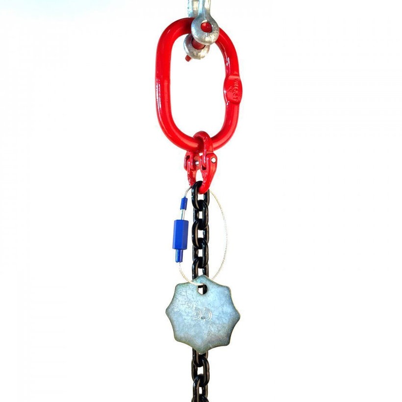 Láncos felfüggesztés szem-szem 80 o. rövidítővel (2,5 m, 2000 kg, 8 mm)