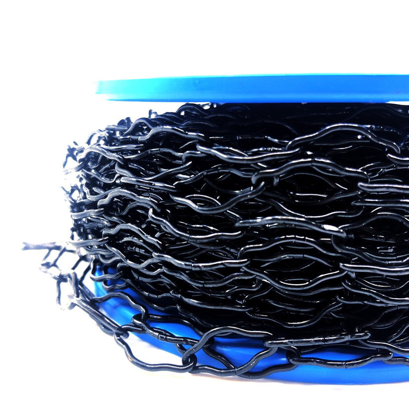 Dekoratív lánc/fekete cink 1,5mm