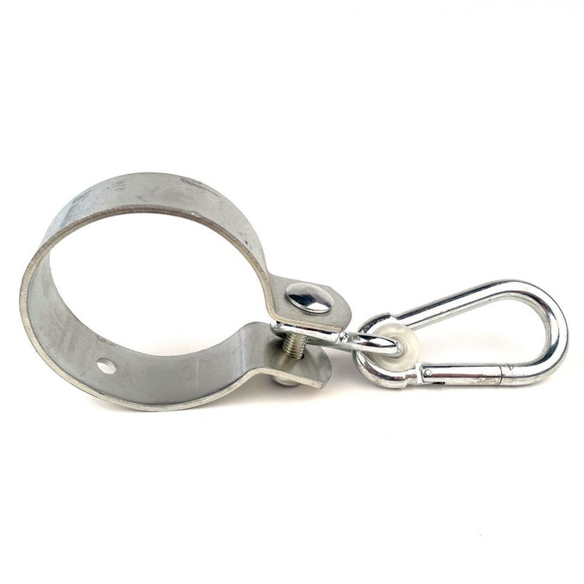 Hinta tartó bilincs karabinerrel zn 80mm