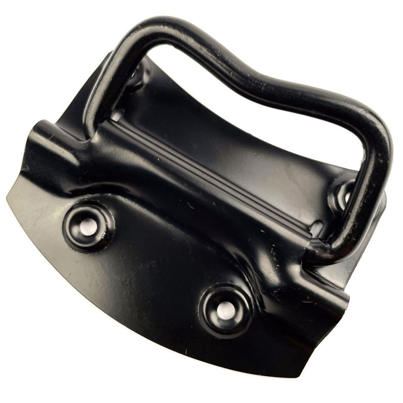 Ládafogantyú fekete lakk 90mm