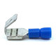 Szigetelt rátolható csatlakozó csap+hüvely, sárgaréz, kék 2,5mm²