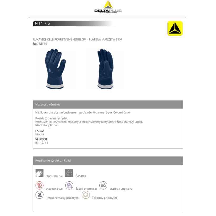 Munkakesztyű NI175 10