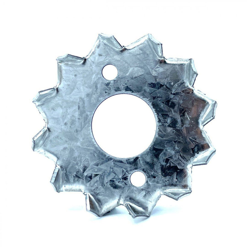 Fogazott alátét - bulldog zn 95x36mm