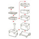 Box QBRICK® System PRO Toolbox Red Ultra HD 450x330x240mm