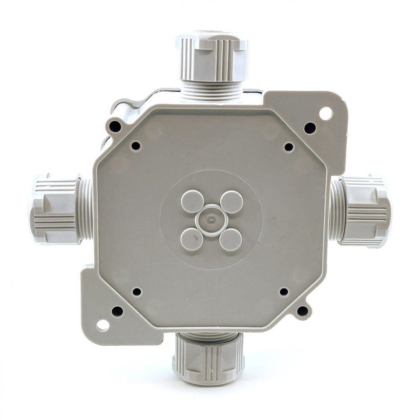 Elosztó doboz 6455-27P/2 szürke 144x144x67mm