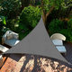 Árnyékvitorla vízálló antracit 3,6x3,6x3,6 m