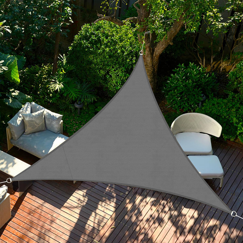 Árnyékvitorla vízálló antracit 3x3x3 m