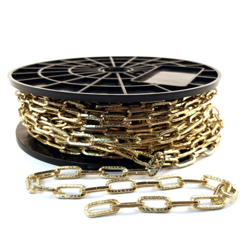 Dekoratív lánc kovácsolt sárga cink 2,8mm