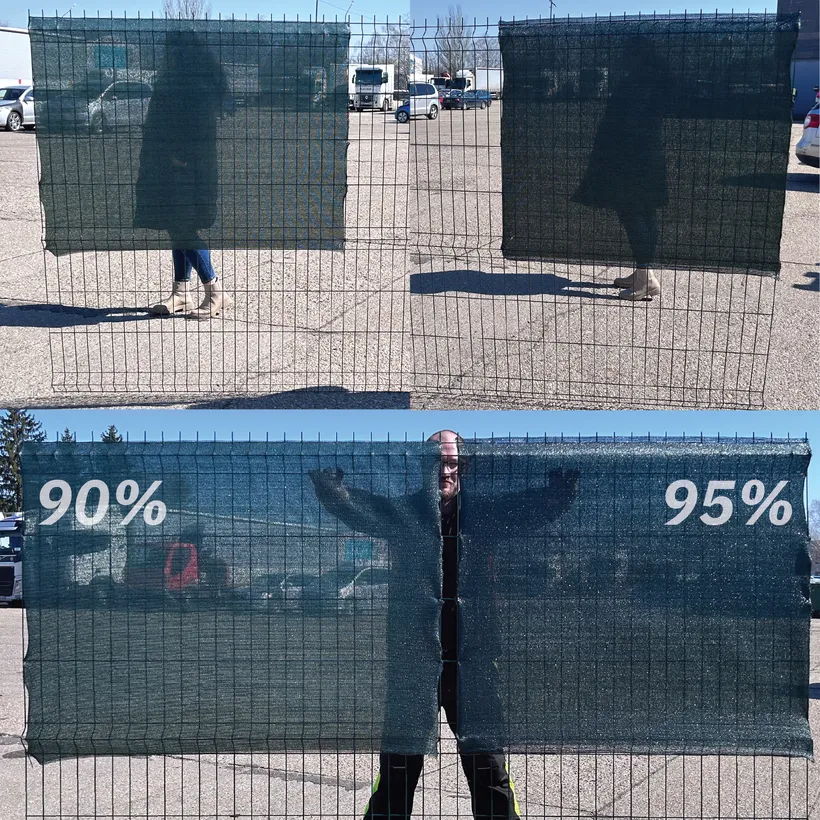 Árnyékoló háló zöld 95% - hosszúság 25m - magasság 2m