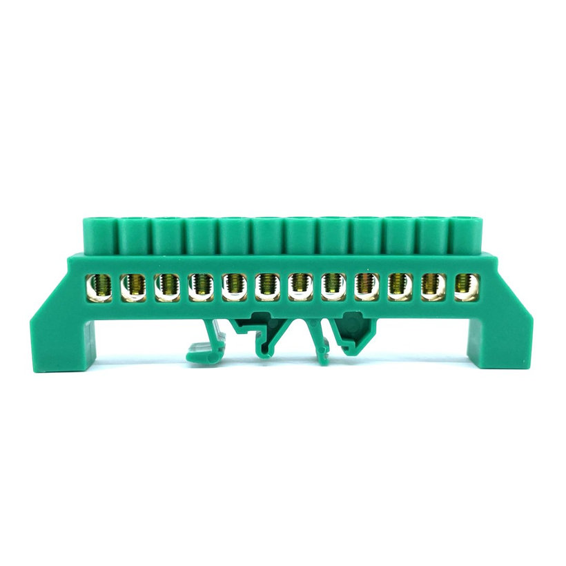 Szigetelt földelősín PE, zöld 14P