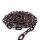 Műanyag lánc barnás/bordó 6mm
