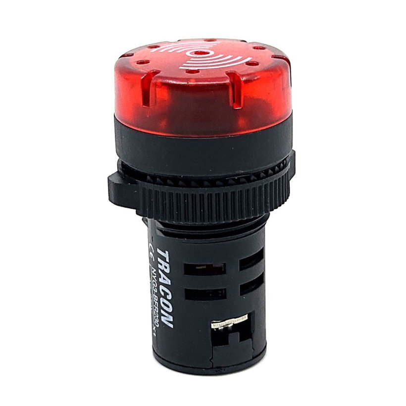 LED jelzőfény akusztikus piros