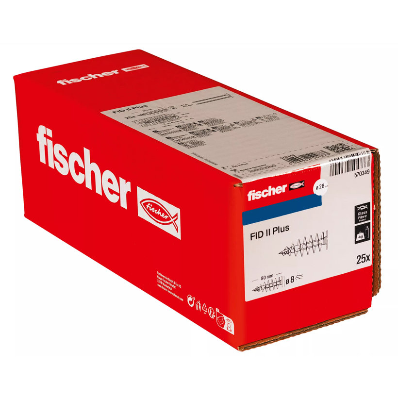 Spirál szigetelő dübel FID II Plus 80 mm