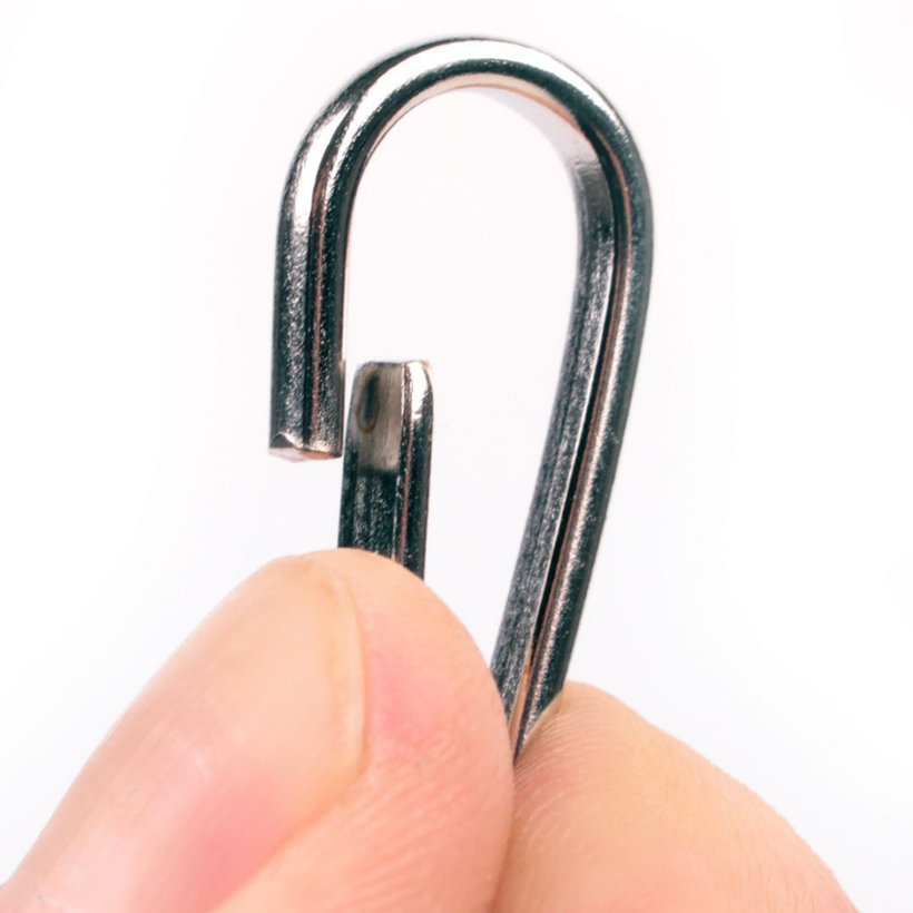 Rugós karabiner forgóhorog nélkül zn 60mm