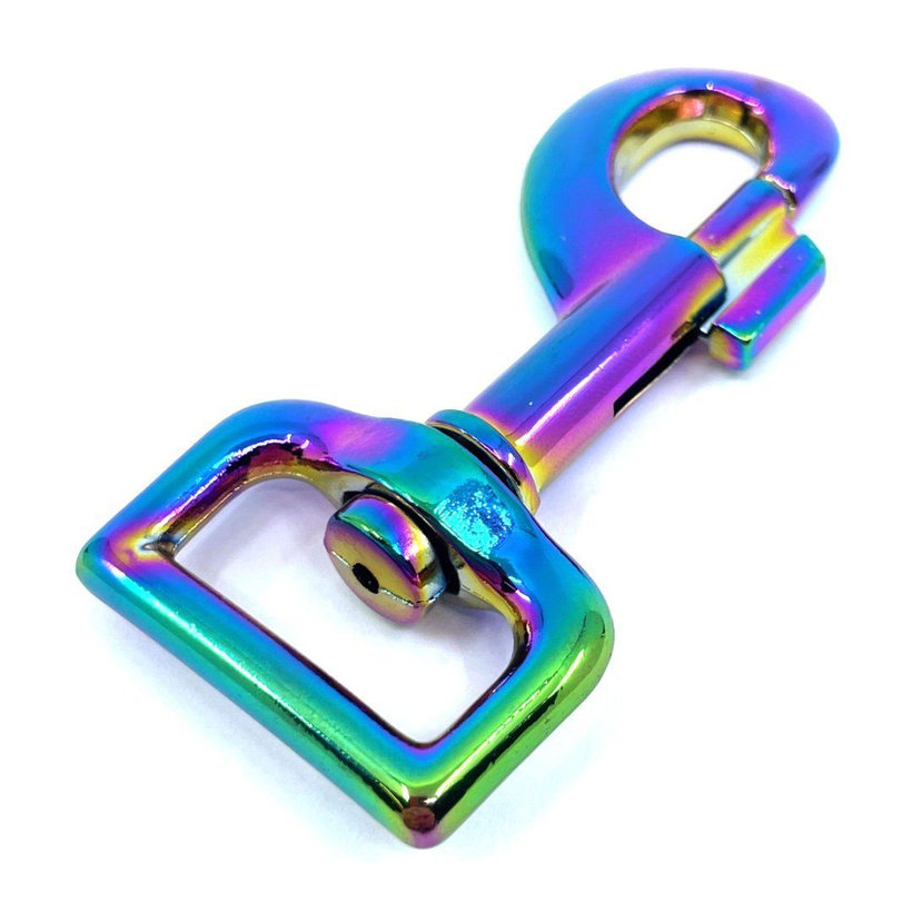 Forgó karabiner szivárványos 81x25mm