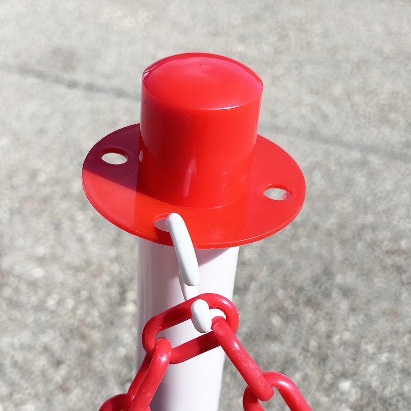 Horog műanyag láncokhoz fehér 8mm