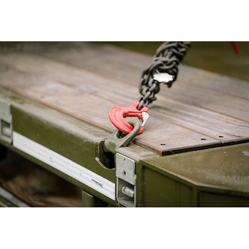 Kampó villával HVX 80 o. piros 20mm