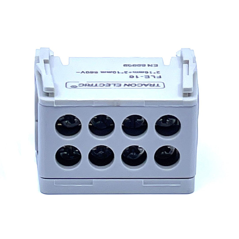 Főáramköri leágazó kapocs, sínre szerelhető, szürke