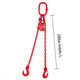 Láncos felfüggesztés szem-2 kampó 80 o. rövidítővel (3,5 m, 4250/3150 kg, 10 mm)
