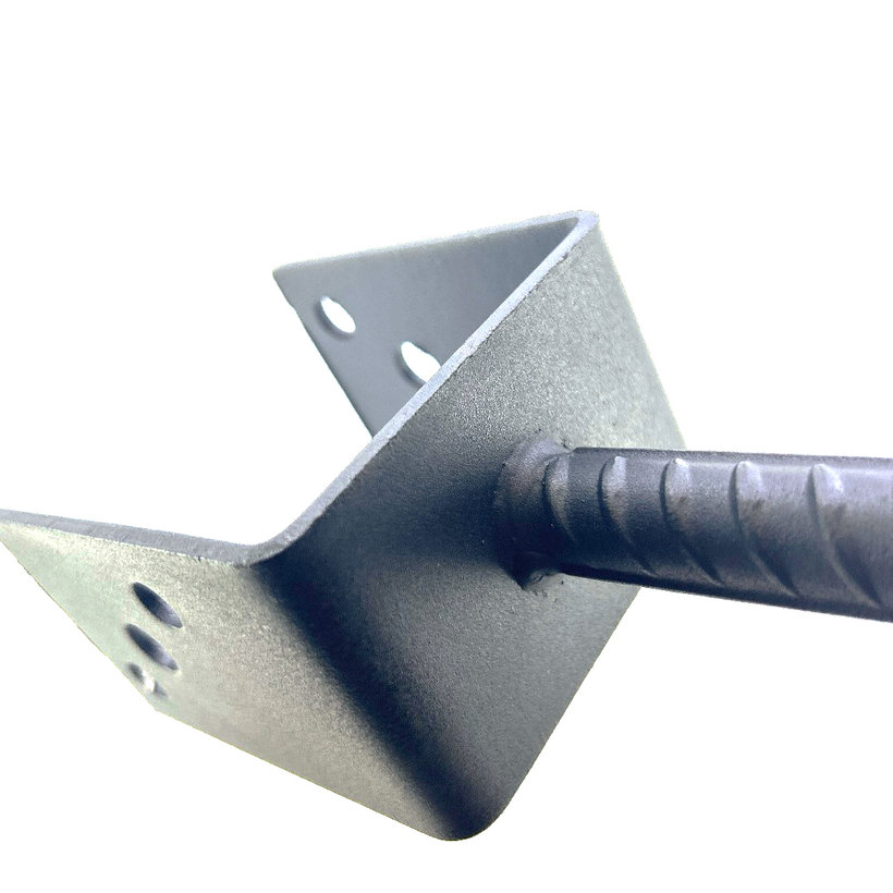 Oszlop talp keskeny fejjel 80mm fekete