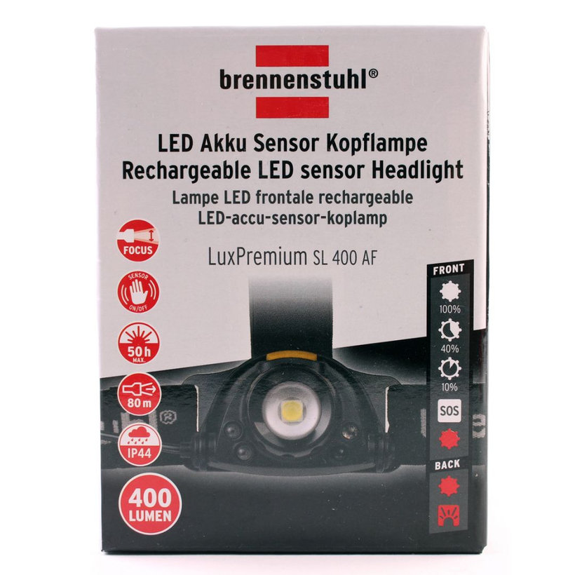 LuxPremium LED AKU érzékelős homloklámpa SL 400 AF