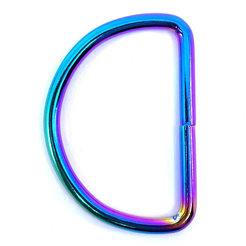 Hegesztett gyűrű D-alakú szivárványos 3x20mm
