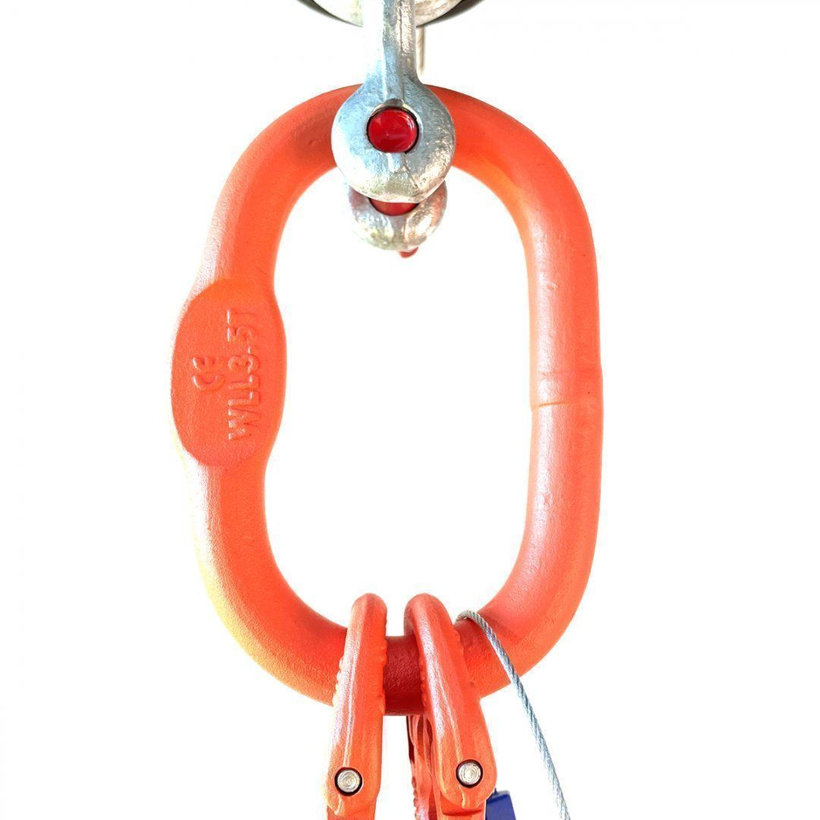 Láncos felfüggesztés szem-2 kampó 100 o. rövidítővel (5,5 m, 5600/4000 kg, 10 mm)