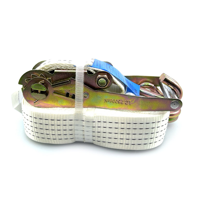 Racsnis rögzítő heveder 5T-10M Fehér