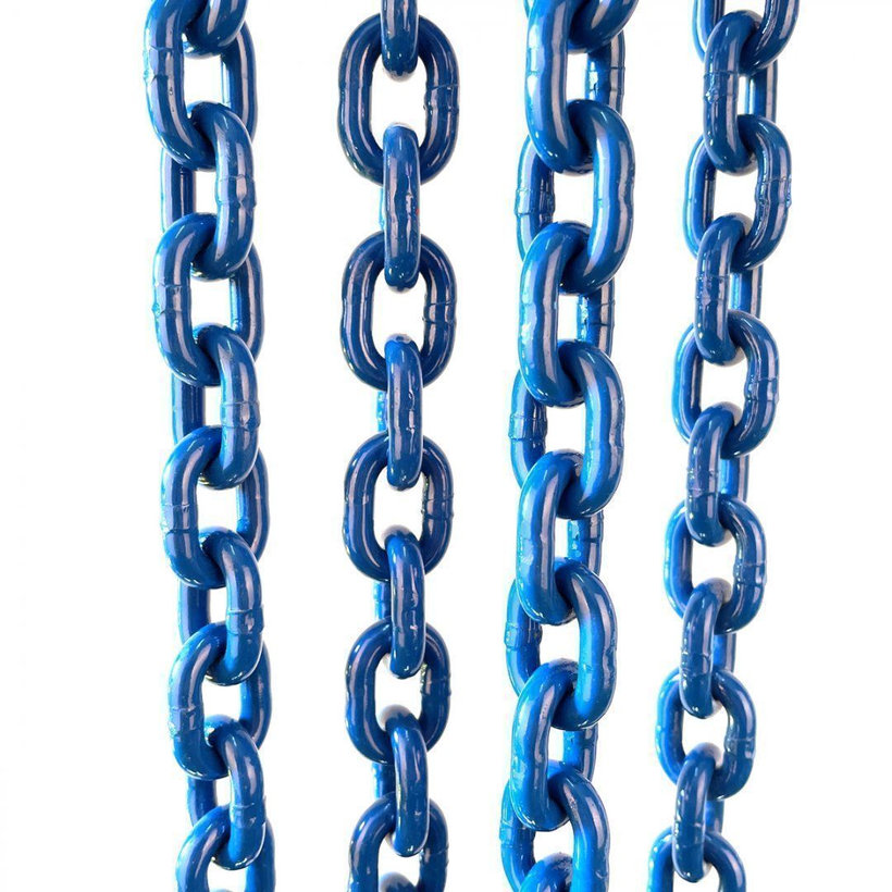 Láncos felfüggesztés szem-4 kampó 100 o. rövidítővel (8 m, 14 000/10 000 kg, 13 mm)