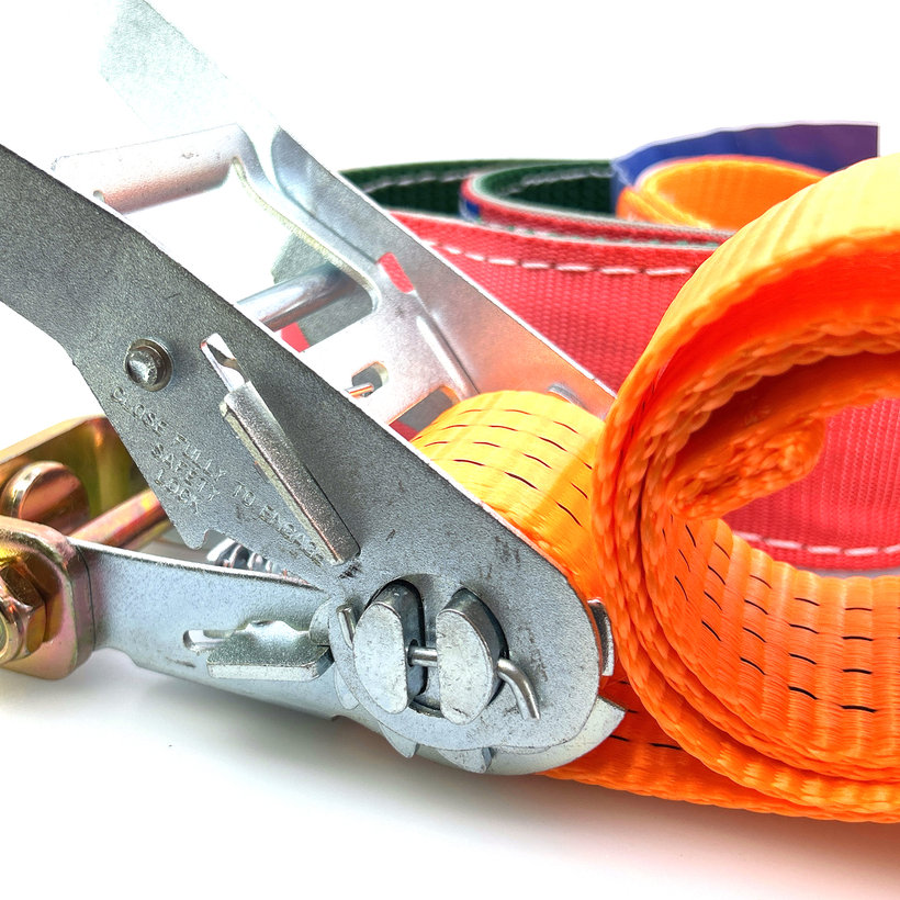 Kerékrögzítő heveder autómentőre, védőhuzattal 4T - 3,5 m + 3 forgó kampó