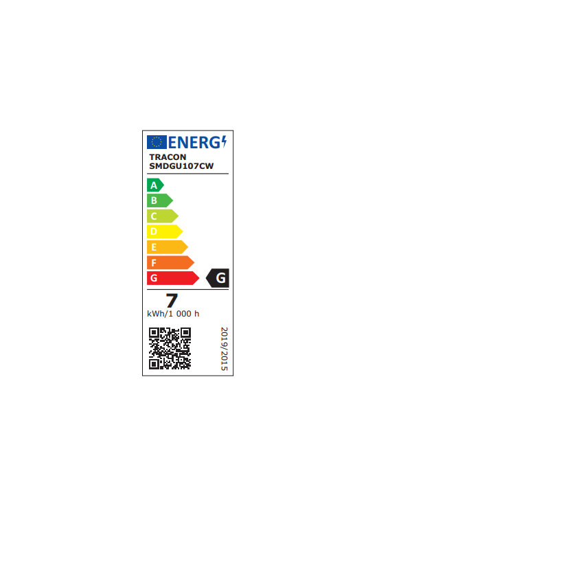 LED spot fényforrás SMD GU10 7W - hideg fehér