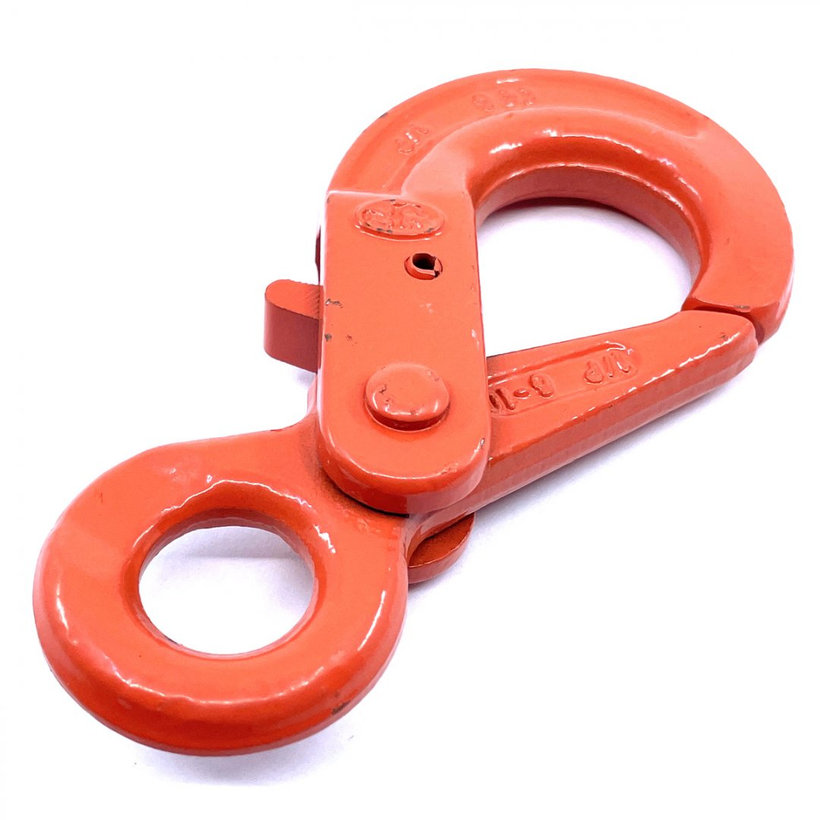 Önzáró kampó szemmel 100 o. narancssárga 13mm