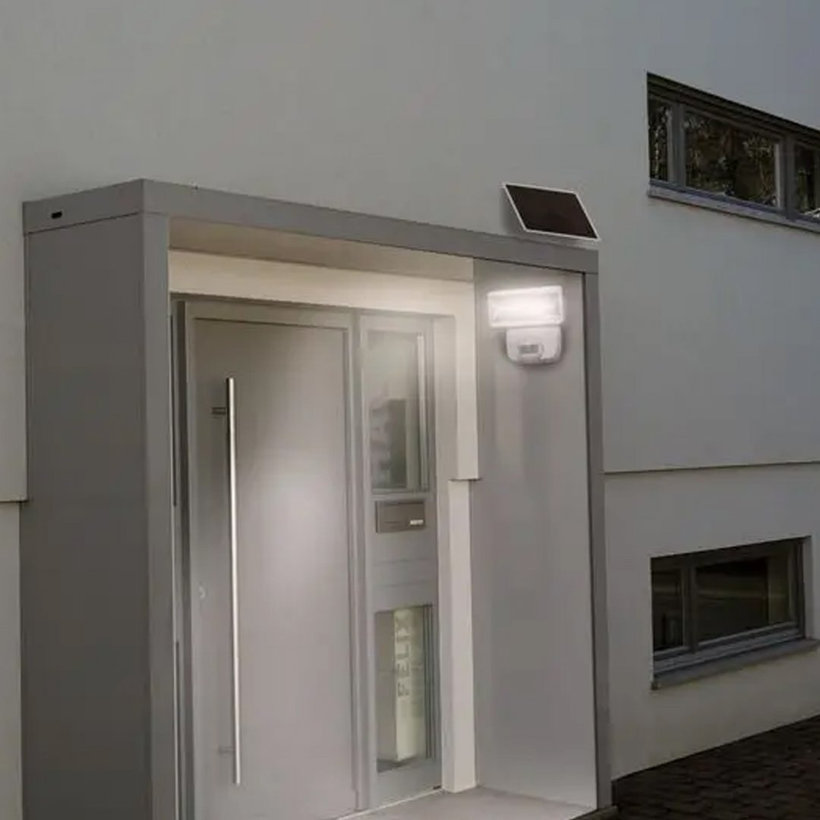 Szolár LED reflektor PIR mozgásdetektorral antracit