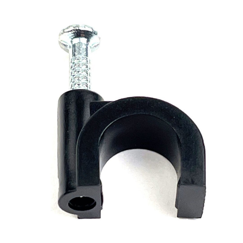 Kábelbilincs ovális fekete 12mm