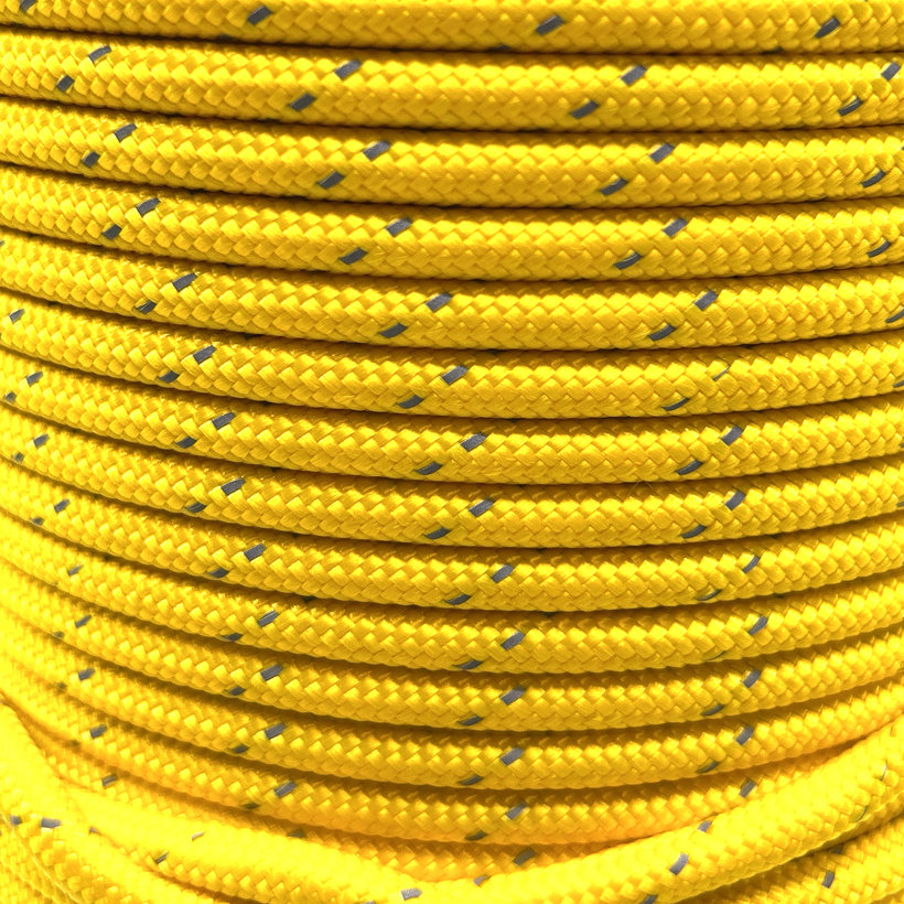 PPV polipropilén zsinór fonott, maggal 6-100m 16pr. fényvisszaverő elemekkel