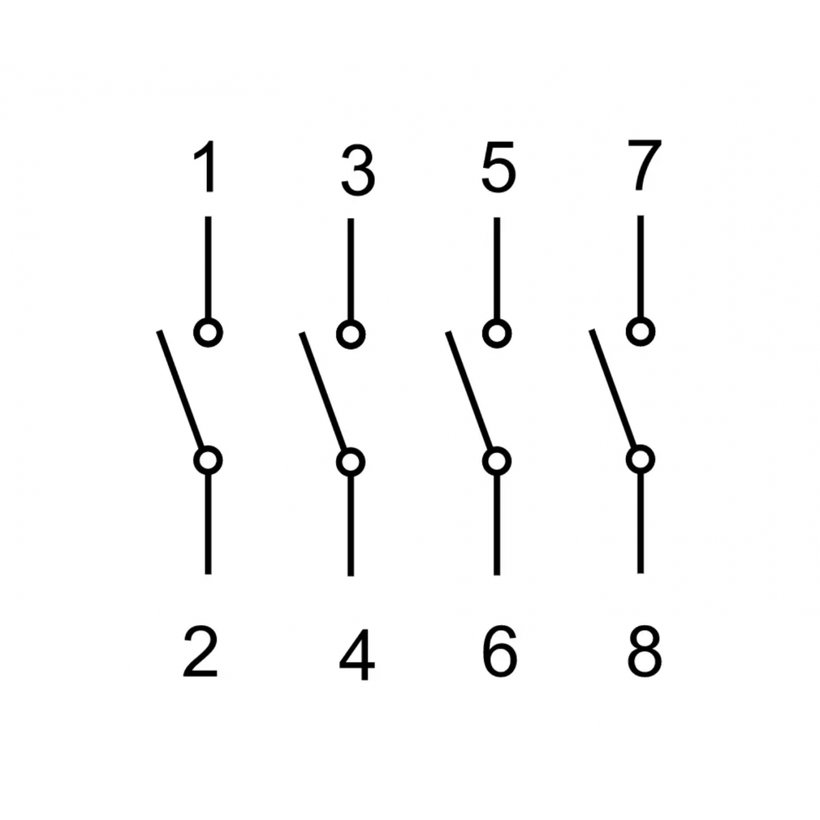 Főkapcsoló, kulcsos, BE-KI