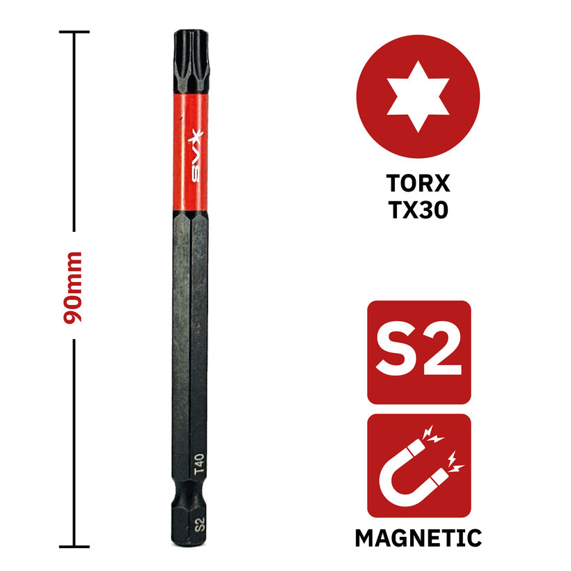 Bit mágneses TX40x90 mm