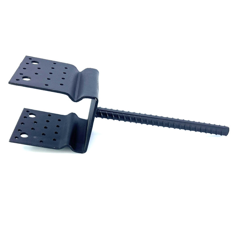 Oszlop talp formázással széles fejjel 141x120mm fekete