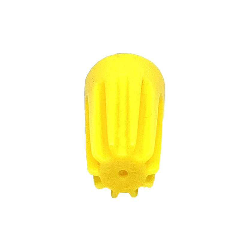 Rácsavarható vezetékösszekötő, merev réz vezetékhez, sárga 6mm²