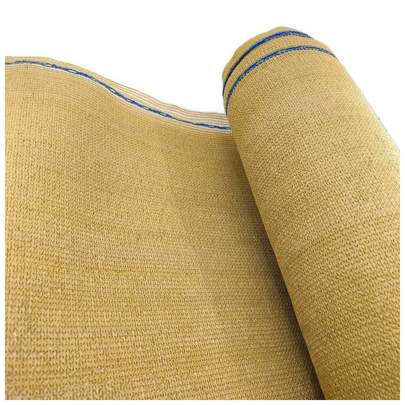 Árnyékoló háló, homoksárga 95% - hosszúság 25m - magasság 1m