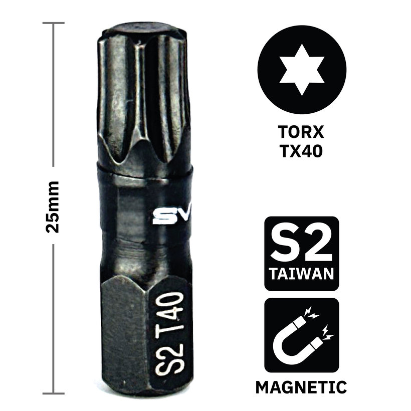 Bit mágneses TX40x25 mm