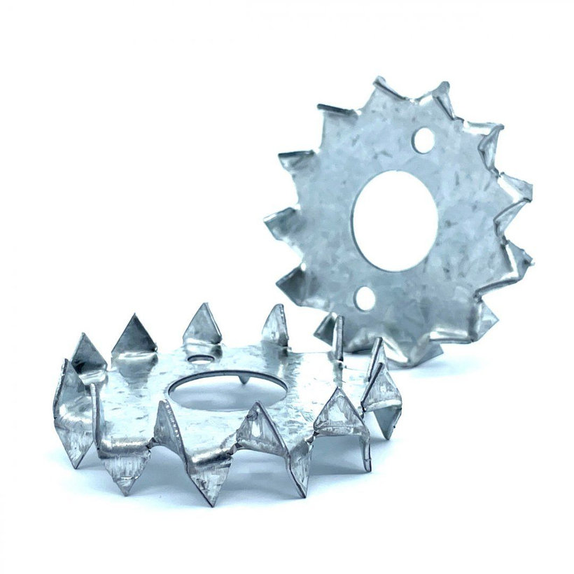 Fogazott alátét - bulldog zn 95x36mm