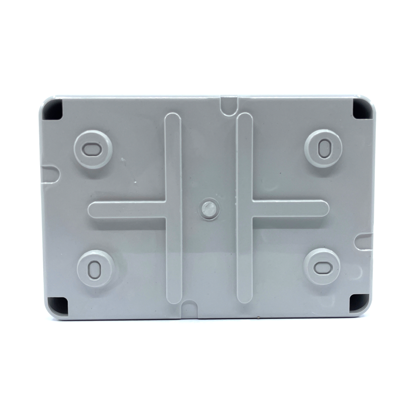 Elektronikai doboz, világos szürke, teli fedéllel IP56 120x80x50mm