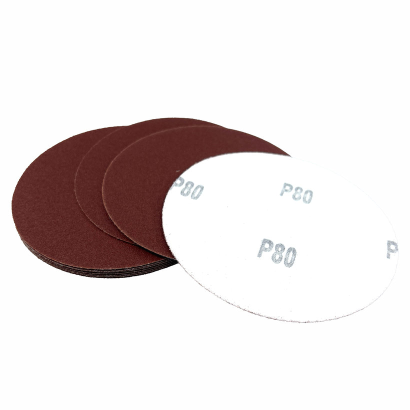 Tépőzáras csiszolópapír – 125 mm-es korong P80 - 10 db
