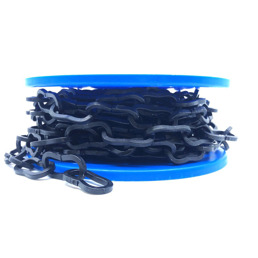 Dekoratív lánc/fekete 5mm