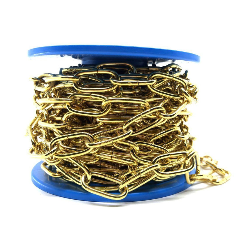 Dekoratív lánc/sárga cink 3mm